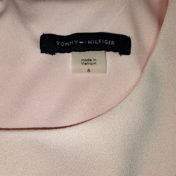Tommy Hilfiger Light Pink Sheath Dress Sleeveless Sz6 Shift Crewneck Back Zipper - Picture 10 of 10